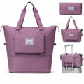 Large Waterproof Foldable Travel Bag,Unisex,Korean,COLOR Purple